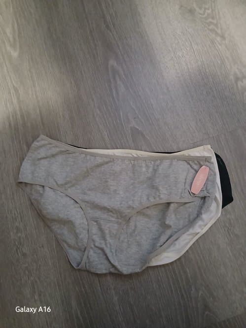 여성용  면팬티3장  화이트.블랙.그레이