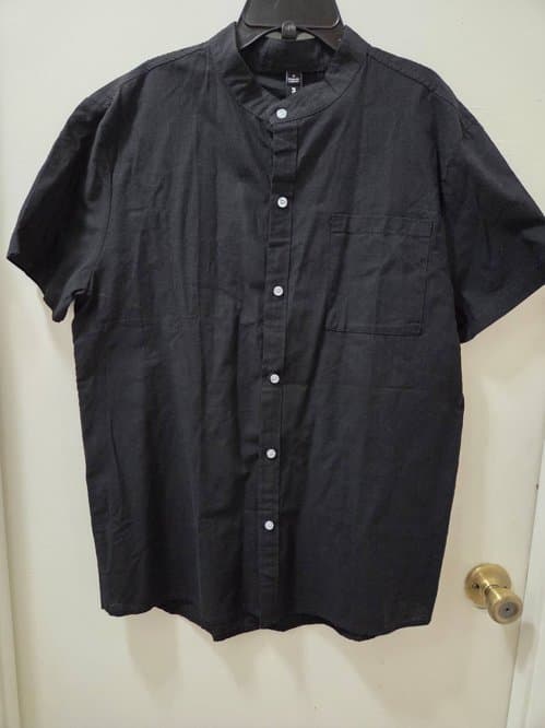 블랙 면셔츠( 미듐싸이즈
