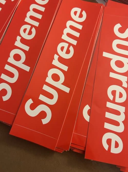 슈프림 박스로고 스티커 30장