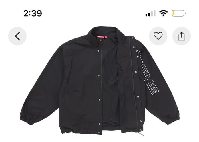 새상품 정품 L 슈프림 스펠아웃 자켓 바람막이