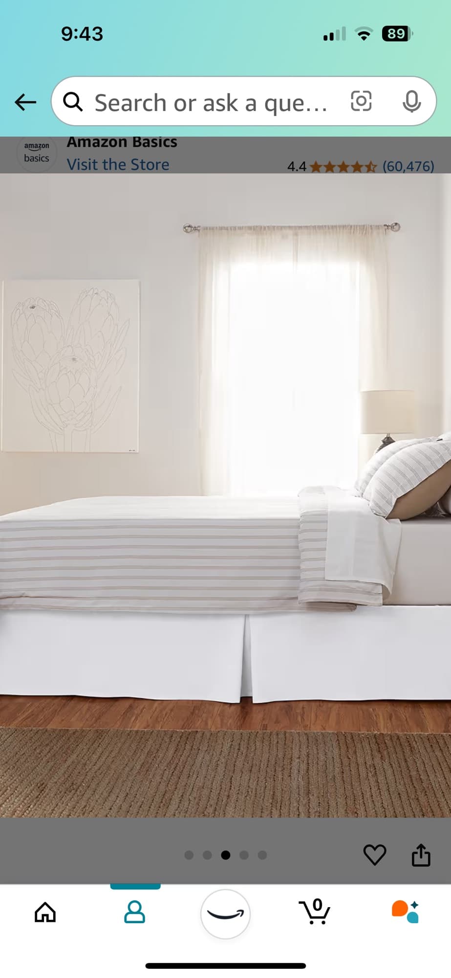 트윈 침대스커트 - 1