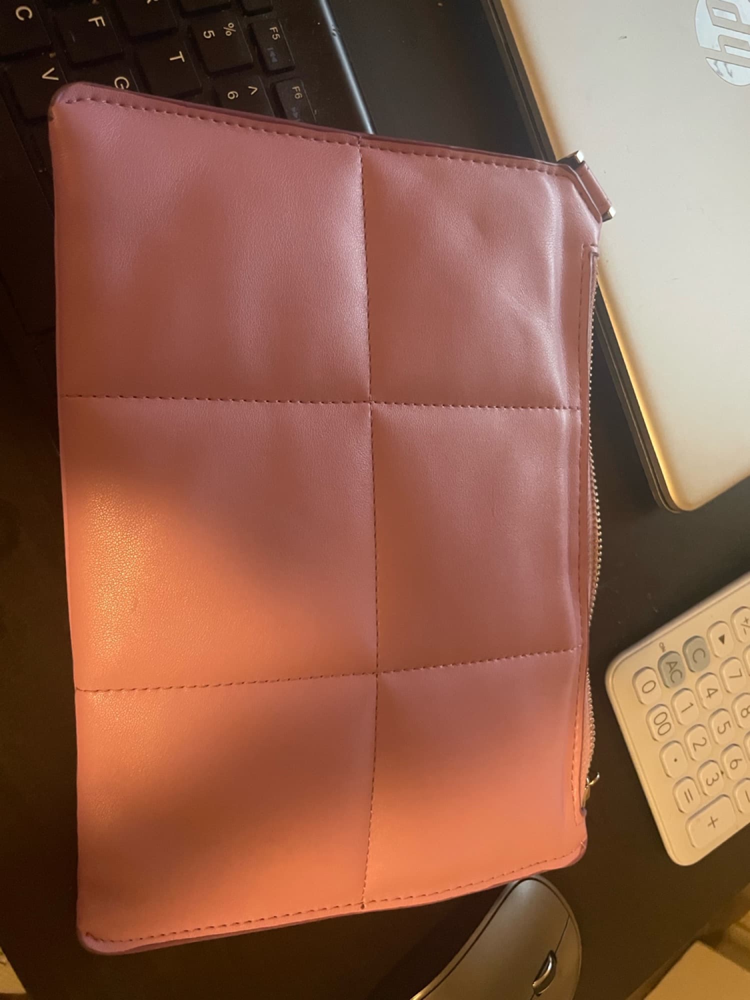 팔목 스트랩 가방 파우치 클러치 연보라 - 1