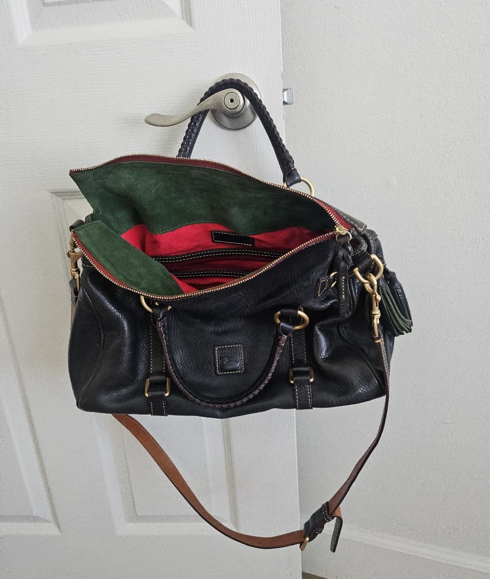 DOONEY BOURKE 진품 핸드백 완전 통가죽 - 1