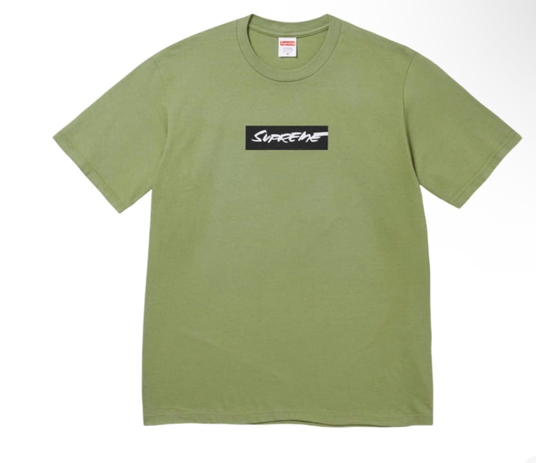 정품 L 슈프림 퓨추라 박스로고 티셔츠 모스 - 24SS - 1